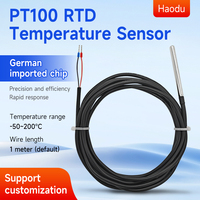 Sondes de température RTD PT1000, capteurs PT100 haute précision pour les mesures de température