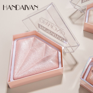 Polvo Compacto Iluminador HANDAIYAN con Brillo Mineral <span class=keywords><strong>para</strong></span> Uso Diario, Diseño de Diamantes, <span class=keywords><strong>para</strong></span> <span class=keywords><strong>Contorno</strong></span> Facial - Product Image 6