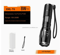 Lampe torche tactique A100 la plus puissante, 1000 lumens, LED, avec logo personnalisé, vente en gros, promotion exceptionnelle