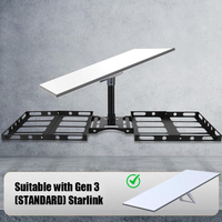 Kit de support de montage sur pignon de toit Starlink Gen3, support d'angle réglable en alliage d'aluminium, standard 4/4X Gen3, sans perçage, extérieur