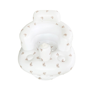 Silla de aprendizaje para bebés, inflable, portátil, de PVC, para bebés y niños pequeños de 0 a 3 años, diseño de cabeza de oso - Product Image 2