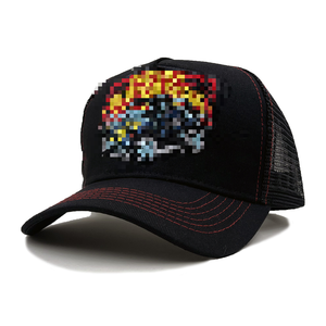 Gorra de béisbol de malla tipo camionero unisex con bordado de coche y árbol de coco, estilo veraniego, para parejas, de comercio exterior - Product Image 2