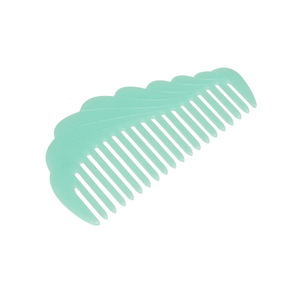 Peine de acetato vintage de dientes anchos con forma de onda irregular, peine desenredante de pelo efecto caparazón de tortuga de alta calidad - Product Image 4