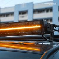 Barra de Luces LED Ámbar de Doble Fila de 42 Pulgadas y 240W, Luces de Techo de Alta Intensidad para Ford F-150, Toyota Tundra, Jeep Wrangler, Bronco Todoterreno