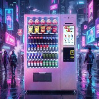 Distributeur automatique de snacks et de boissons, écran tactile intelligent de 22 pouces, pour les lieux publics
