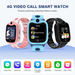 Montre connectée 4G pas chère pour enfants, avec emplacement pour carte SIM, caméra, appels vidéo, appels vocaux, WIFI, LBS, étanche, avec coque gratuite - Product Image 3