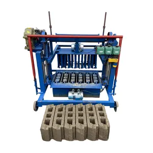 Factory suppliers DRC KM4-45 Automatic Lifting Concrete Block Making Machine Producing 400-120-200mm LWH African Roof Tiles