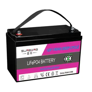 Batterie au Lithium 12V, 110Ah, 150Ah, 200Ah, 400Ah, 500 ampères, Cycle profond, pack de batteries lifepo4 avec BMS pour camping-car
