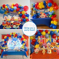 Kit de guirlande de ballons étoiles 4D effet éclatant, décorations d'arche de ballons étoiles 3D pour fête d'anniversaire - Vente Flash