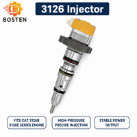 Injecteur de carburant Diesel 222-5965 188-1320 178-0199 198-6605 pour moteur de série CAT 3126B 3126E, pièces du système moteur d'excavatrice