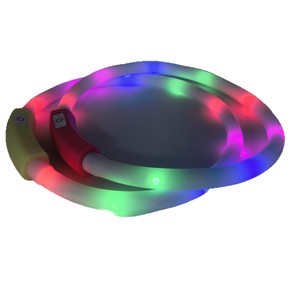 Collier lumineux LED pour animaux de compagnie, rechargeable, coloré, pour chien, pour la promenade nocturne, accessoire cool pour animaux de compagnie - Product Image 5