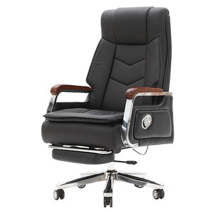 Executive Office Chair Leather Reclining Swivel Height Adjustable Ergonomic Chair for Home <b>Workstation</b> - Product Image 2