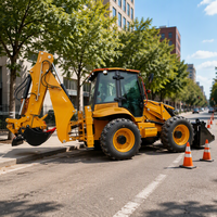 Backhoe Loader 4CX dengan Sistem Kemudi Crab Walk dan Bucket Empat-dalam-Satu untuk Tugas Pemindahan Tanah yang Serbaguna
