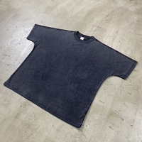 Kaos Pria Lengan Pendek Model Crop Vintage Seamless Snow Wash 275gsm Grosir
