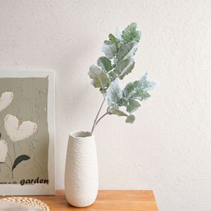 CallaFloral Fleur Artificielle Feuille Argentée Floquée Plante Verte Décoration de Mariage Style INS E-commerce Transfrontalier - Product Image 1