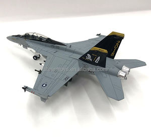 1:100 F-18B Hornet Strike Fighter Attack Model Diecast Military Plans Modèle réduit d'<span class=keywords><strong>avion</strong></span> en métal avec support pour les fans militaires Cadeau - Product Image 4