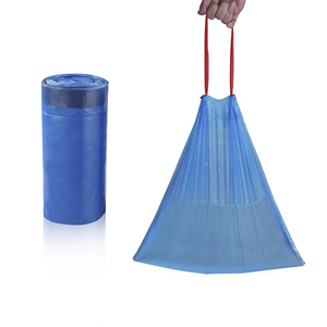 Tùy chỉnh màu Trắng kích thước lớn trong suốt rõ ràng PE <span class=keywords><strong>LDPE</strong></span> vest T-Shirt túi cho rác Thùng rác mua sắm siêu thị nhiệt dập nổi - Product Image 1