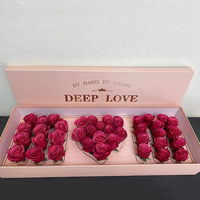 Boîte à fleurs pliable vide personnalisée pour roses, boîte à fleurs rectangulaire pour la fête des mères, boîte à fleurs pour maman
