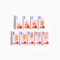 Jeu de tuiles de mahjong américain en acrylique à quatre couches, thème Désert du Sud-Ouest, avec motifs personnalisés, pour cadeaux en gros et détaillants de jeux
