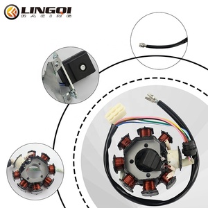 LINGQI RACING 磁电机定子 8 极 5 线 定子点火线圈磁电机 适用于 50cc 发动机越野摩托车 ATV 轻便摩托车踏板车 - Product Image 4