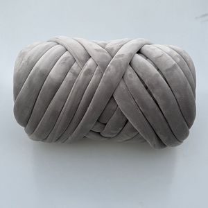 Fil de velours tubulaire épais de 1 kg, tressé à la main, pour couverture, tapis, fil de coton tubulaire rempli de velours - Product Image 2