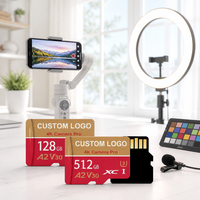 Carte Mini SD Originale Plus 128 Go, Vitesse A1, Compatible avec les Grandes Cartes de Mémoire SD pour Appareil Photo et Téléphone
