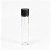 Tube en PET transparent de 22*120 mm résistant aux enfants pour l'emballage de pilules, avec couvercle à vis CR
