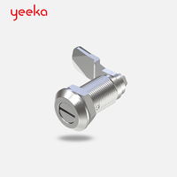 Serrure de coffret Yeeka 1420 en alliage de zinc de haute qualité, serrure à quart de tour, loquet de sécurité pour panneaux, pour armoires à outils, serrure ronde