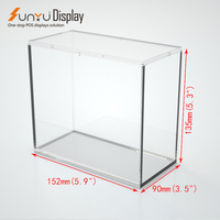 Présentoir Sunyu Boîte magnétique transparente en acrylique pour centres commerciaux en gros Boîte d'appoint pour jeux en acrylique ETB
