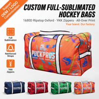 Sac de hockey entièrement sublimé sur mesure, Oxford Ripstop 1680D, impression intégrale, personnalisation du logo OEM, fabricant
