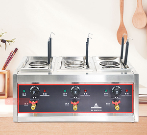 Cocina comercial <span class=keywords><strong>de</strong></span> fideos <span class=keywords><strong>de</strong></span> calentamiento rápido a <span class=keywords><strong>Gas</strong></span>/eléctrica <span class=keywords><strong>de</strong></span> encimera, caldera <span class=keywords><strong>de</strong></span> Pasta <span class=keywords><strong>de</strong></span> 6 cestas <span class=keywords><strong>de</strong></span> alta capacidad con gabinete - Product Image 1