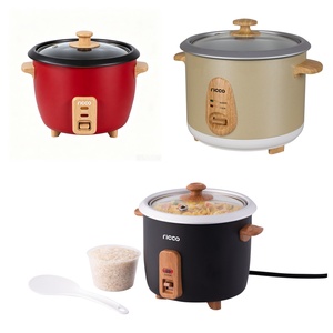 Ricco Retro Drum Electric Rice Cooker Measuring Cup Glass Lid Non-Stick Inner Pot Multi Sizes Fast Cooking GS CE ROHS ETL UKCA - Product Image 6