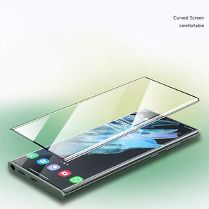 Protector de pantalla de pegamento de cubierta completa de desbloqueo de huellas dactilares de flexión en caliente 3D para <span class=keywords><strong>Samsung</strong></span> <span class=keywords><strong>Galaxy</strong></span> S24Ultra S23 película de vidrio ultra templado - Product Image 2