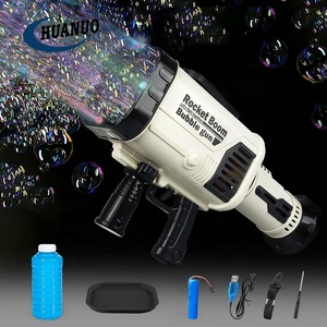 Jouet pistolet à <span class=keywords><strong>bulles</strong></span> géant pour enfants avec 64 trous et lumières colorées, <span class=keywords><strong>machine</strong></span> à <span class=keywords><strong>bulles</strong></span> électrique - Product Image 2