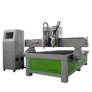 Ledio çift mili CNC ahşap oyma makineleri (LD-1325) Cnc denetleyici cnc makinesi ahşap planya makinesi fiyat