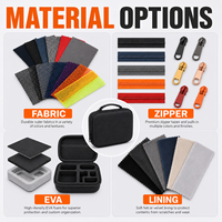 Estuche Refrigerador para Insulina y Viales de Péptidos de EVA Personalizado al por Mayor, con Cremallera Antiodor, Carcasa Rígida, Diseño de Viaje, Inserto de Espuma EVA, OEM/ODM