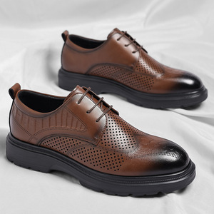 รองเท้าอ็อกซ์ฟอร์ดหนังแท้สำหรับผู้ชาย รุ่นใหม่ ปี 2026 ระบายอากาศได้ดี น้ำหนักเบา กันลื่น และทนทานต่อการสึกหรอ - Product Image 1