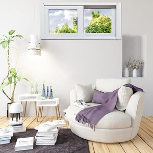 Fenêtre de sous-sol horizontale moderne en alliage d'aluminium, fenêtre <span class=keywords><strong>coulissante</strong></span> de remplacement pour maison, fonction antivol, certifiée Energy Star - Product Image 2