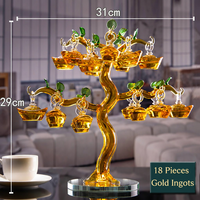Kreative Kristall-Apfelbaum-Figur im Bonsai-Stil Künstliche Obstbaum-Skulptur Moderne Kunst Heimdekoration Großhandel Fabrikpreis