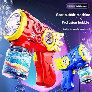 Pistolet à bulles électrique à 12 trous, machine à bulles automatique, jouet d'été pour enfants en plein air, pistolet à bulles en plastique PP pour enfants - Product Image 5
