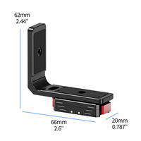 Plaque en L à dégagement rapide magnétique universelle pour caméras d'action Insta360 Ace /Pro Montage horizontal/vertical avec localisation ARRI 1/4 pouces