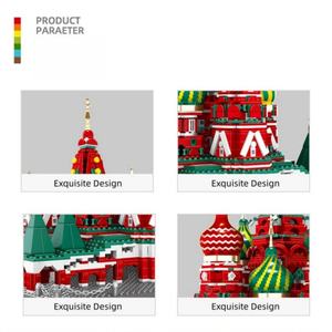 Meilleures ventes OEM en gros, modèle de la cathédrale de Saint-Basile, blocs de construction éducatifs pour enfants, cadeau d'architecture créative - Product Image 4