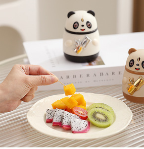 Wholesale Cute Automatic Plastic <b>Toothpick</b> Box Home Bar Party Cartoon Holder Push-Type Design - Product Image 5