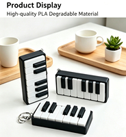 Pendentif clavier de piano imprimé en 3D, bouton de décompression, accessoires de suspension pour sac de piano, accessoires suspendus tendance, cadeaux d'anniversaire