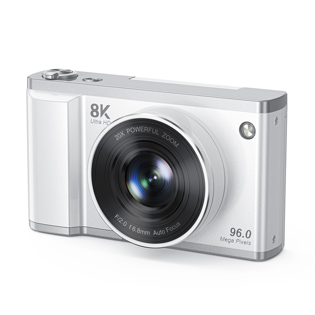 180° Top Flip Screen Camera 60 Filters 5-level Beauty LED Flash 1050mAh Wifi 96MP Image Resolution Vlog 8K Mirrorless Camera