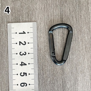 Bán Buôn 4Cm 1.65 Inch Phẳng D-Ring OEM Biểu Tượng Tùy Chỉnh Mini Nhôm Carabiner Kim Loại Thép Keychain Móc Karabiner Carabiner - Product Image 6