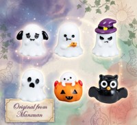 Figurines fantômes miniatures en résine assorties pour Halloween, qui brillent dans le noir, pour micro-paysages, décoration de maisons de poupées et loisirs créatifs DIY