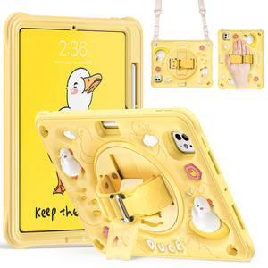Funda Protectora para Tablet con Diseño de Patito, Anti-Caídas y Resistente a Impactos, Protección Completa para iPad <span class=keywords><strong>Pro</strong></span> 11 2024 <span class=keywords><strong>M4</strong></span> A2836/A2837/A3006 - Product Image 2