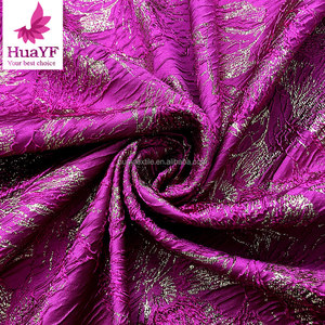 Français Fushia <span class=keywords><strong>rose</strong></span> mélange or couleur Organza <span class=keywords><strong>brocart</strong></span> dentelle <span class=keywords><strong>tissu</strong></span> 2024 haute qualité Jacquard Tulle tissus pour robes de soirée - Product Image 2