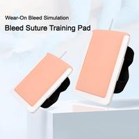 Coussin d'entraînement portable pour la pratique des sutures, simulation de peau en silicone à 3 couches, outil de formation pour l'apprentissage pratique des compétences